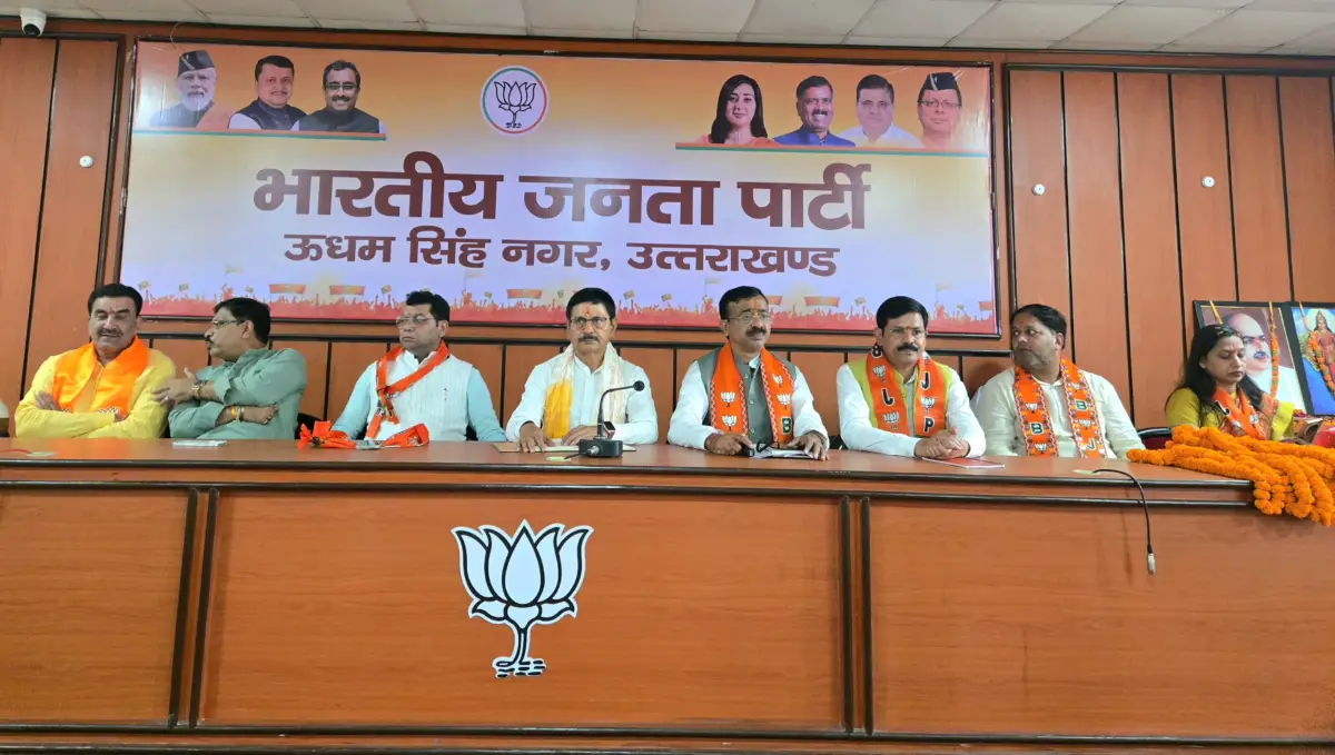 भाजपा संगठन महामंत्री फणींद्रनाथ शर्मा का रुद्रपुर में स्वागत, बूथ प्रबंधन और संगठन मजबूती पर जोर